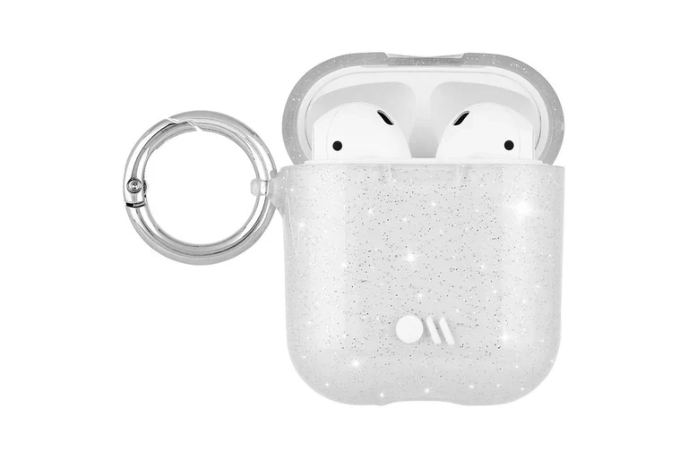 Case-Mate AirPods Case with Ring Clip & Neckstrap for AirPods 1st & 2nd Gen - Crystal Glitter - Image 3