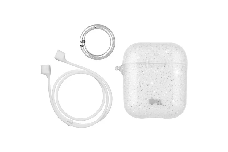 Case-Mate AirPods Case with Ring Clip & Neckstrap for AirPods 1st & 2nd Gen - Crystal Glitter - Image 4