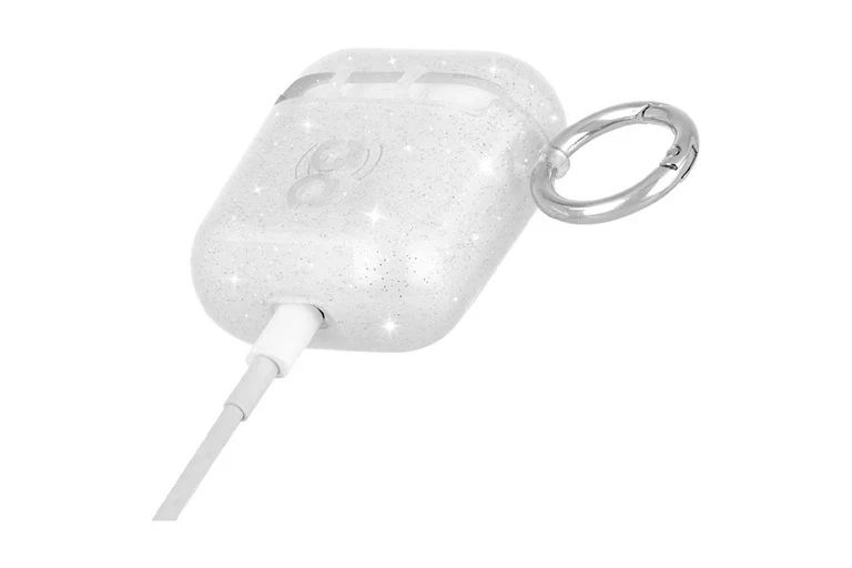 Case-Mate AirPods Case with Ring Clip & Neckstrap for AirPods 1st & 2nd Gen - Crystal Glitter - Image 5