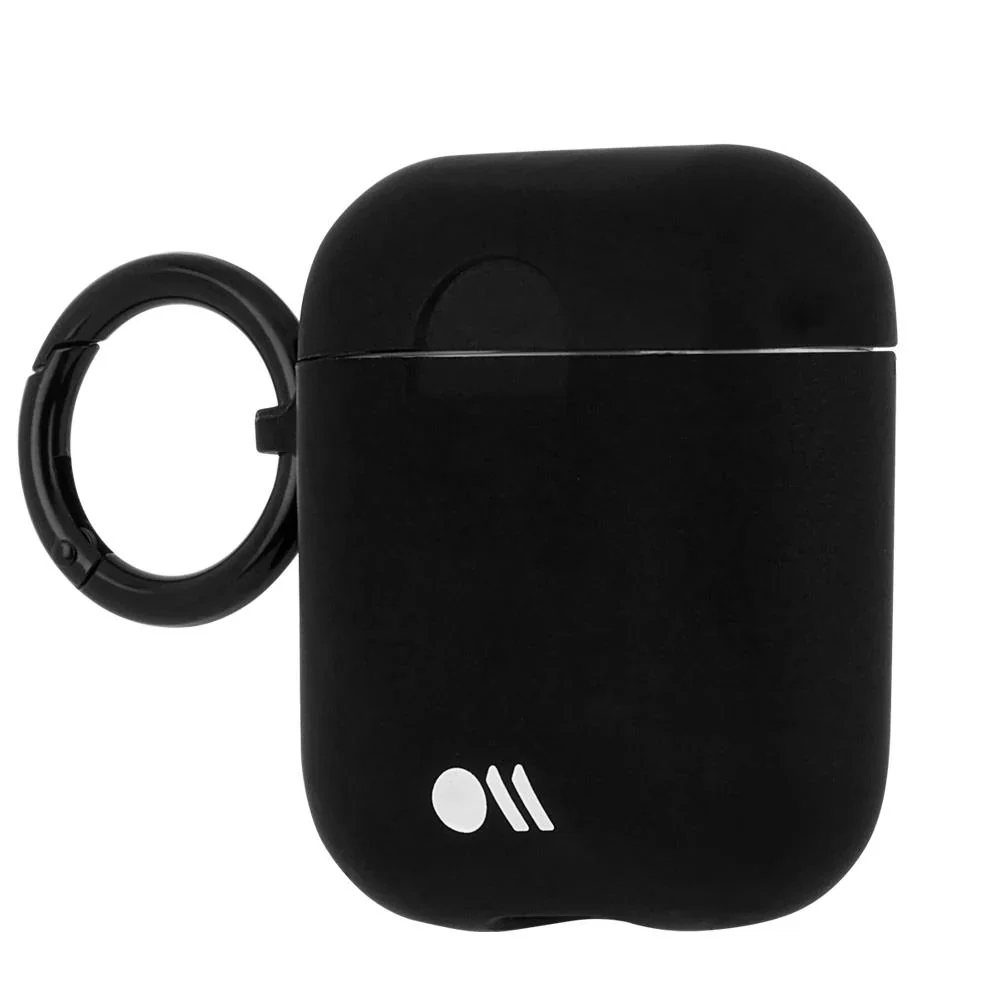 Case-Mate AirPods Case with Ring Clip & Neckstrap for AirPods 1st & 2nd Gen - Black - Image 2