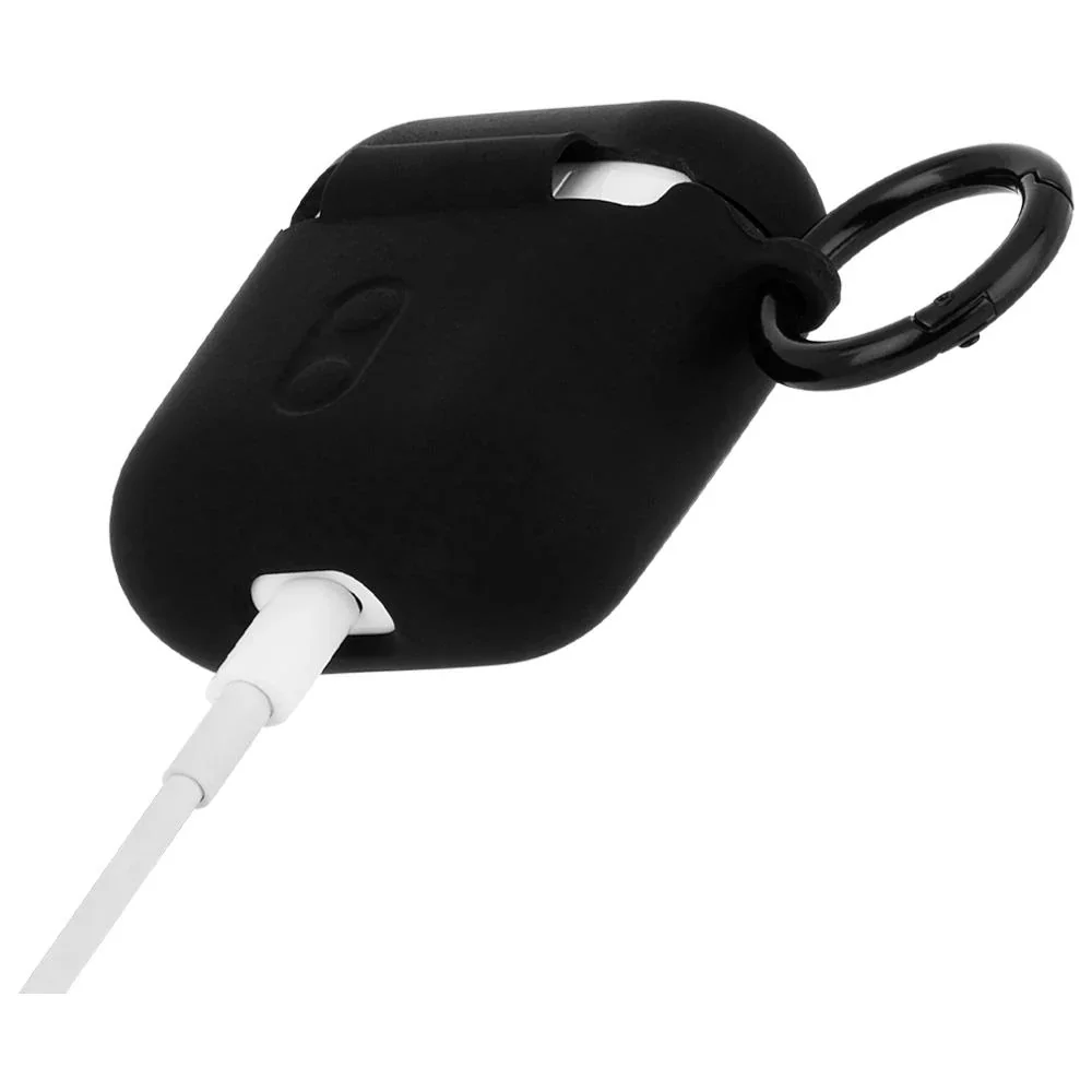 Case-Mate AirPods Case with Ring Clip & Neckstrap for AirPods 1st & 2nd Gen - Black - Image 5