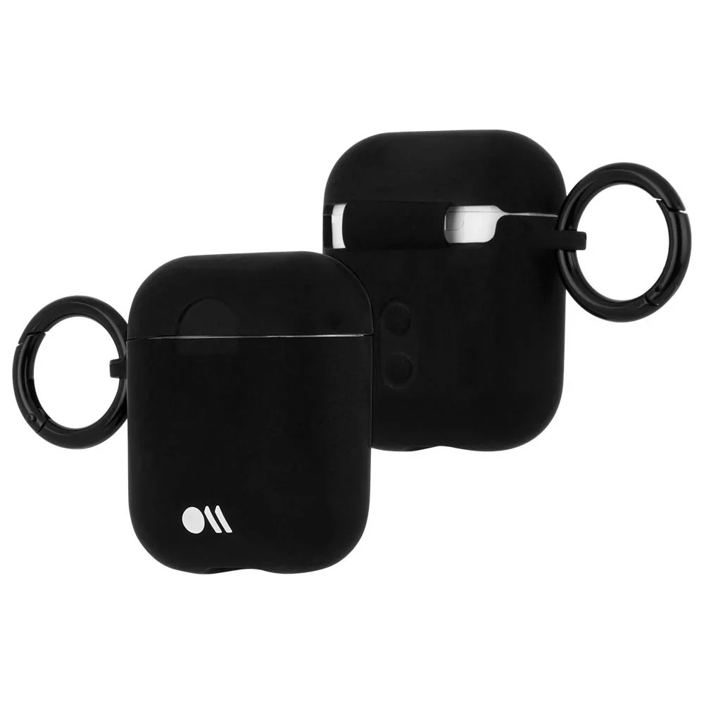 Case-Mate AirPods Case with Ring Clip & Neckstrap for AirPods 1st & 2nd Gen - Black - Image 6