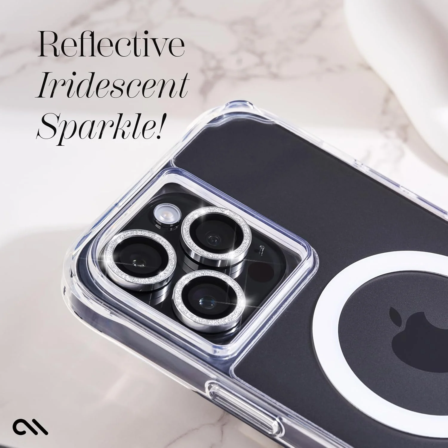 Case-Mate Aluminum Ring Camera Lens Protector iPhone 15 Pro & 15 Pro Max - Twinkle - Image 7