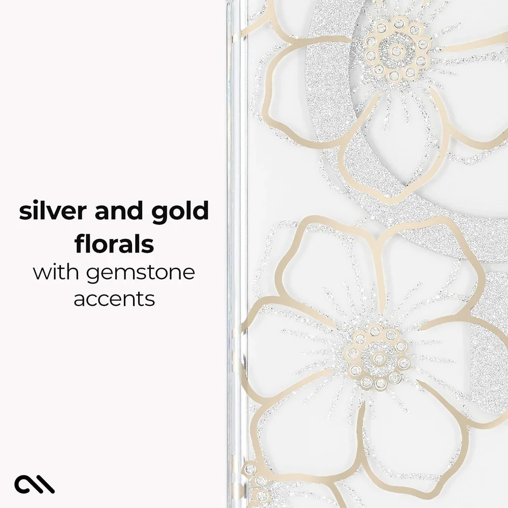 Case-Mate Floral Gem Magnet Case Samsung S26 Ultra - Clear - Image 4