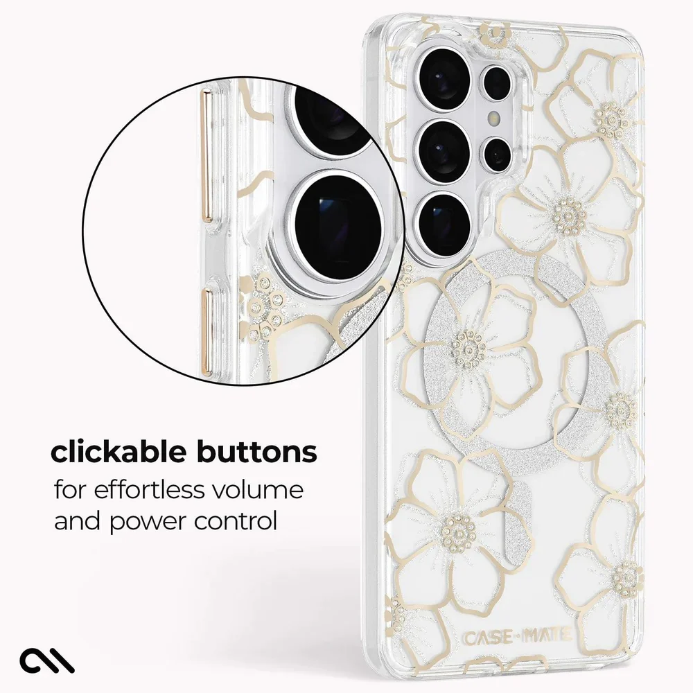 Case-Mate Floral Gem Magnet Case Samsung S26 Ultra - Clear - Image 5