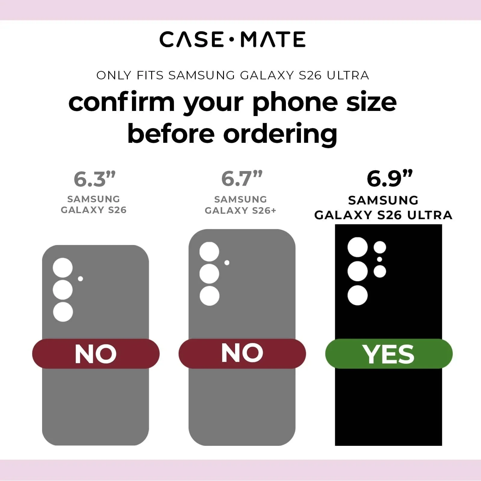 Case-Mate HD Lens Protector Samsung Galaxy S26 Ultra - Clear - Image 5