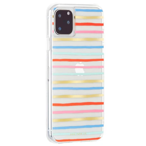 Case-Mate Rifle Paper Co Case iPhone 11 Pro / X / XS 5.8 inch - Happy Stripe (BONUS Screen Protector!!) - Image 2