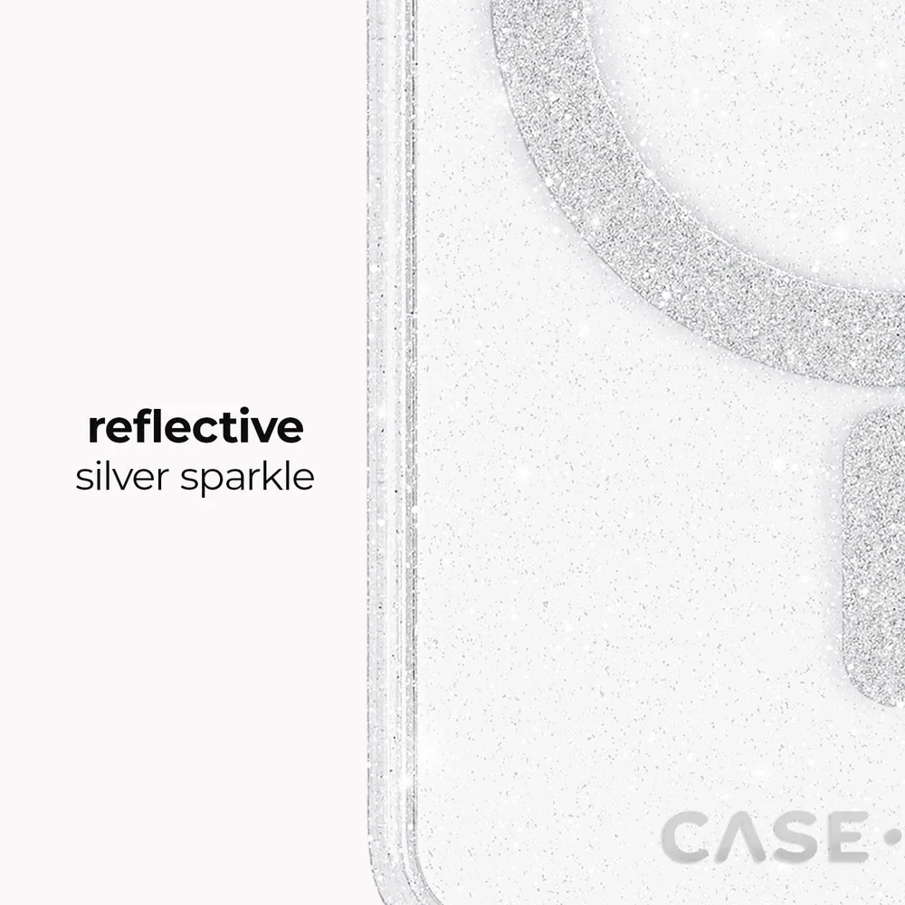 Case-Mate Sheer Twinkle Magnet Case Samsung S26 Standard - Clear - Image 2