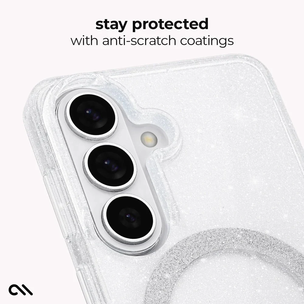 Case-Mate Sheer Twinkle Magnet Case Samsung S26 Standard - Clear - Image 7