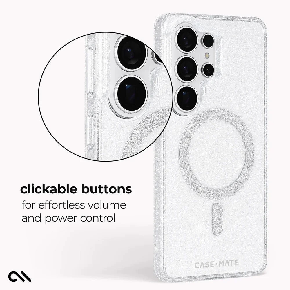 Case-Mate Sheer Twinkle Magnet Case Samsung S26 Ultra - Clear - Image 3