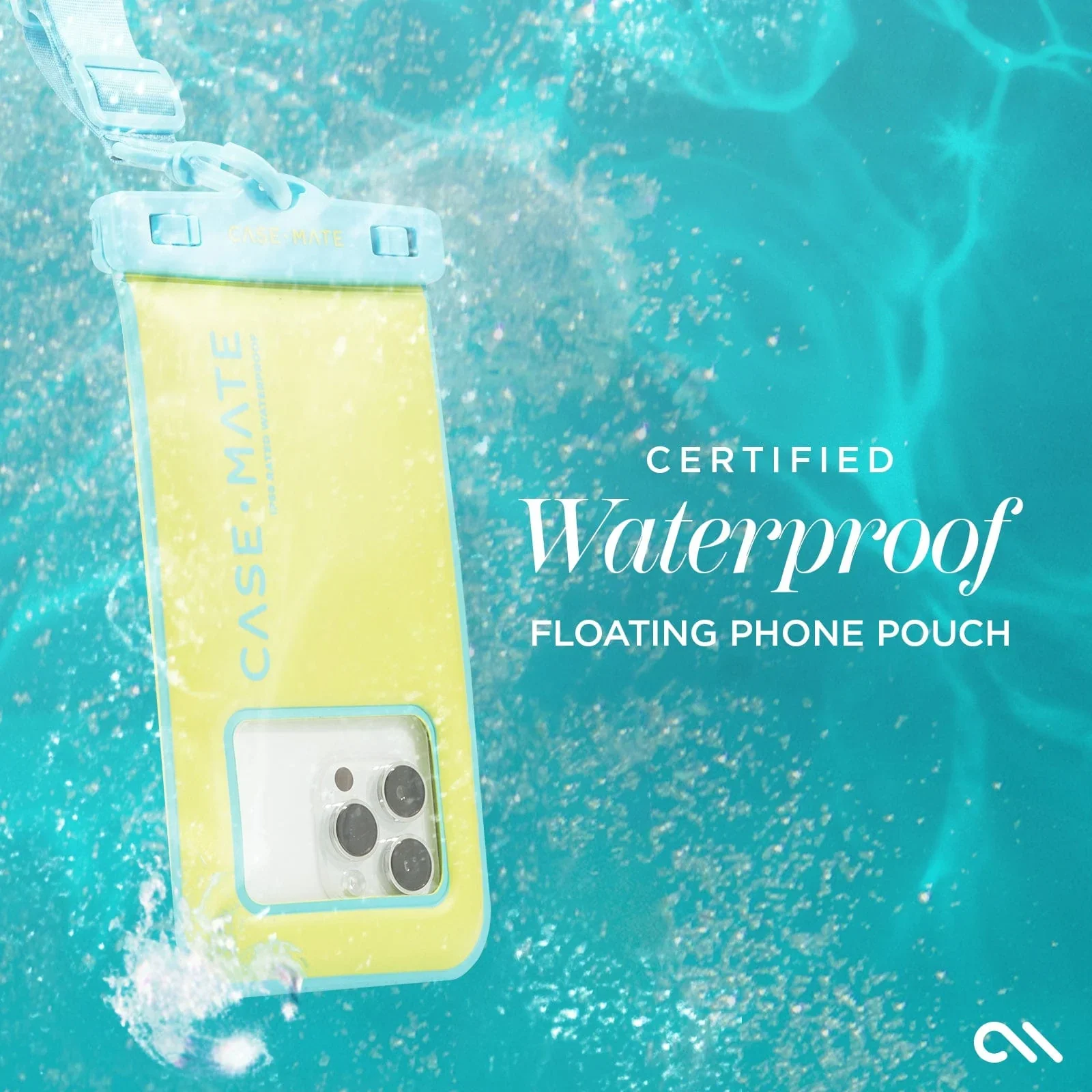 Case Mate Waterproof Floating Pouch for Phones up to 6.9" - Citrus Splash - Image 2