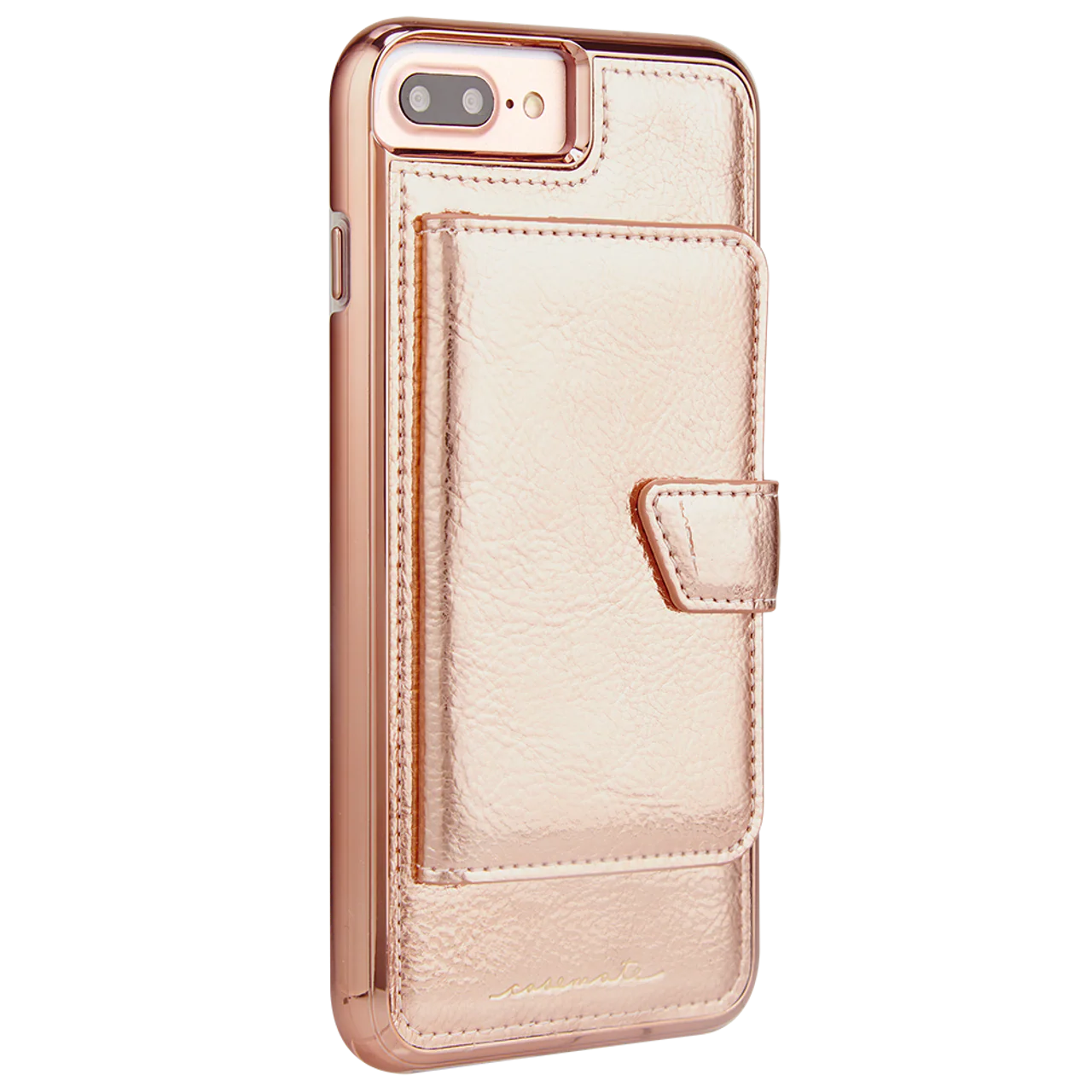 CaseMate Compact Mirror Case for iPhone 8+ / 7+ / 6+ - Rose Gold - Image 2