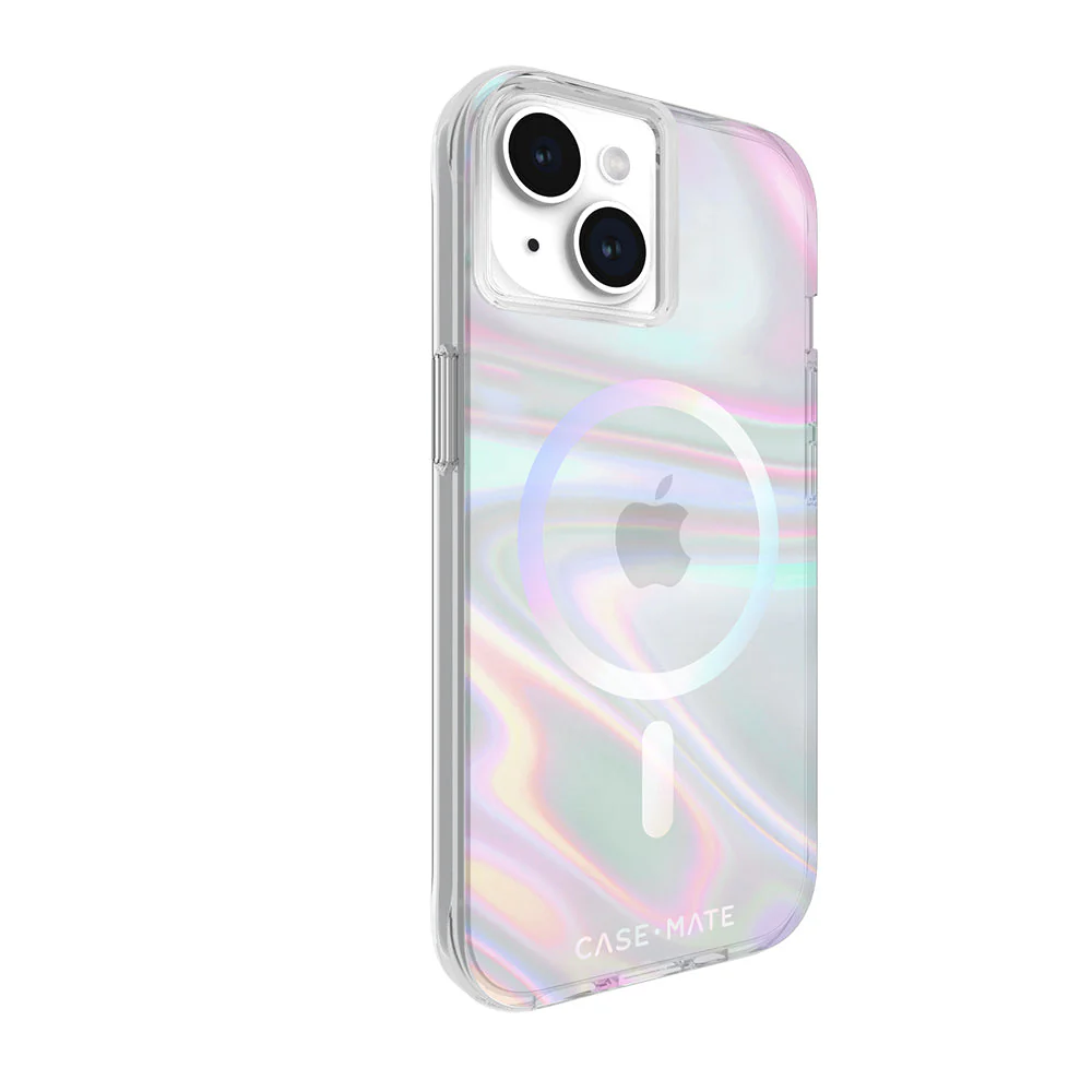 Case-Mate Soap Bubble MagSafe Case For iPhone 17e / 16e / 15 / 14 / 13 Standard 6.1 - Iridescent - Image 2