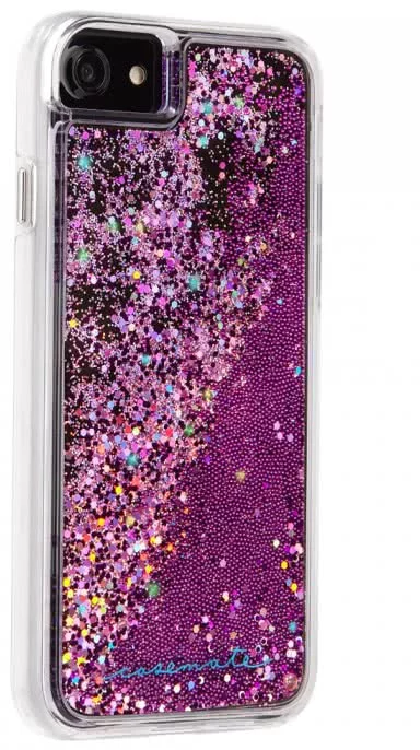 CaseMate Waterfall Glitter Case for iPhone 8 / 7 / 6 / SE2020 / SE2022 - Magenta - Image 2