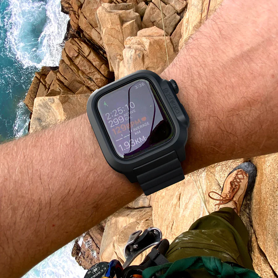 Catalyst Total Protection Case & Band Apple Watch Series 8/7 45mm - Stealth Black - Image 11