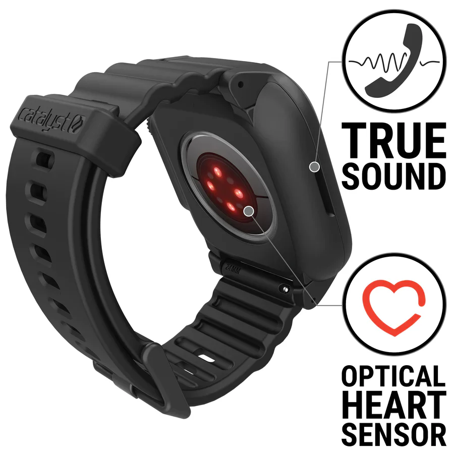 Catalyst Total Protection Case & Band Apple Watch Series 8/7 45mm - Stealth Black - Image 5