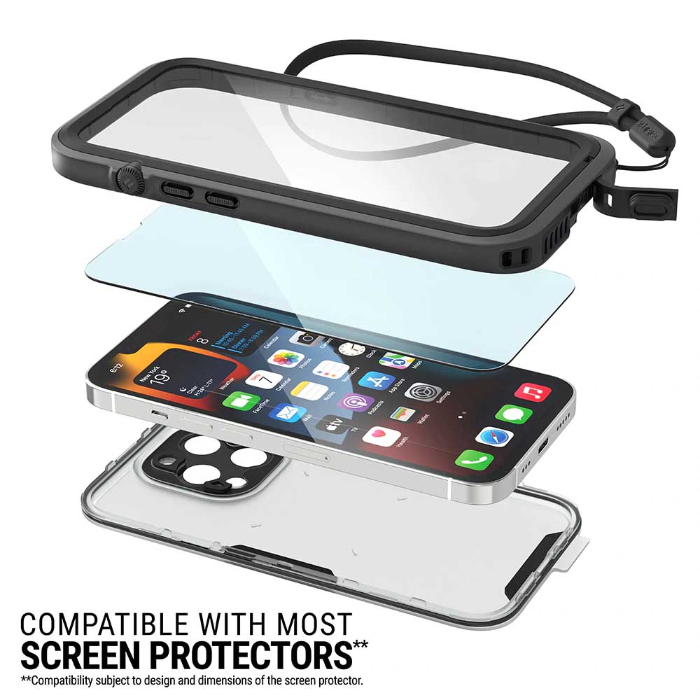 Catalyst Total Protection Waterproof Case iPhone 13 Pro Max 6.7 inch - Clear Black - Image 3