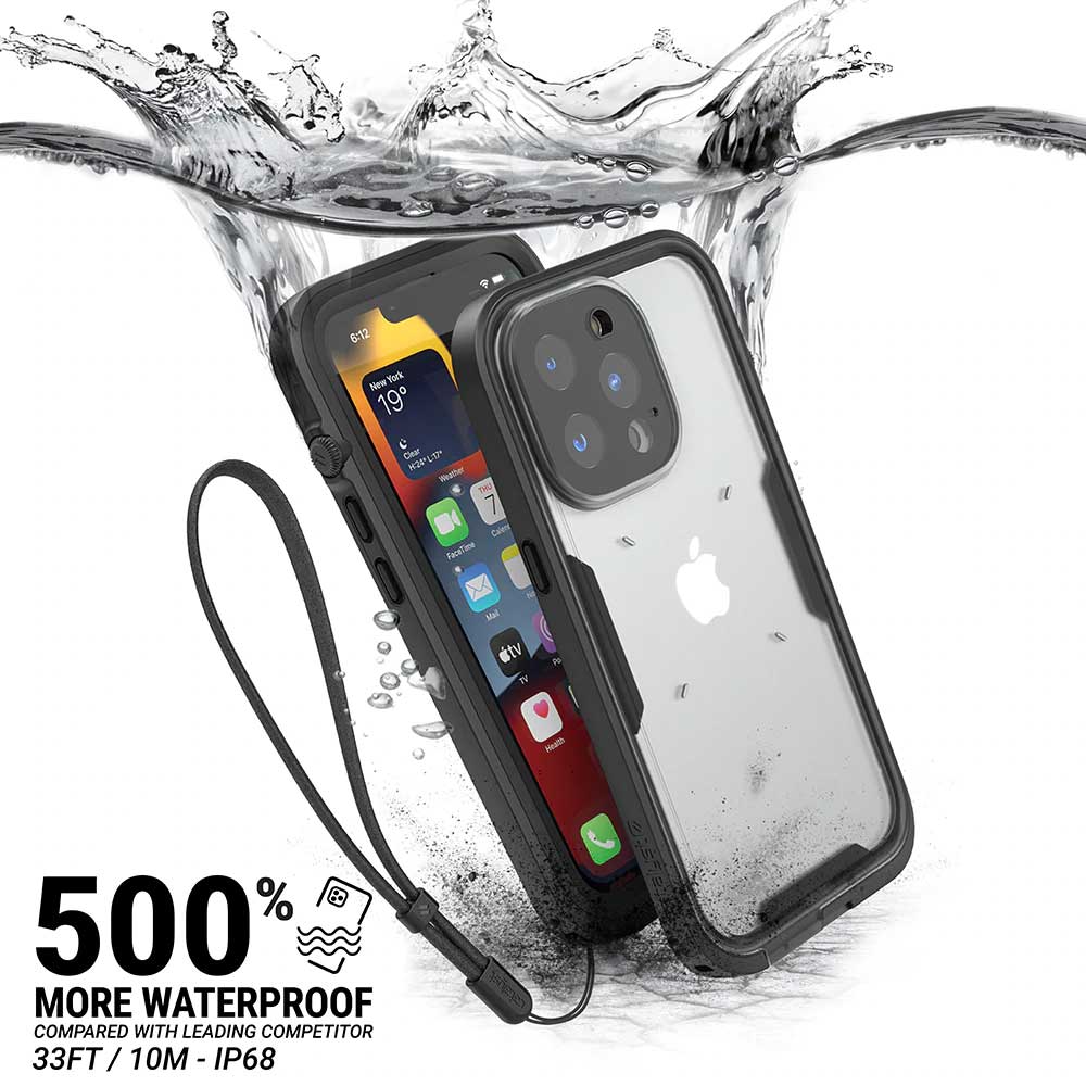 Catalyst Total Protection Waterproof Case iPhone 13 Pro Max 6.7 inch - Clear Black - Image 8