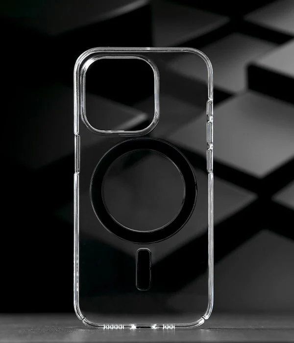 Caudabe Lucid Ultra Slim & MagSafe Case iPhone 14 Pro 6.1 Crystal / Charcoal - Image 5