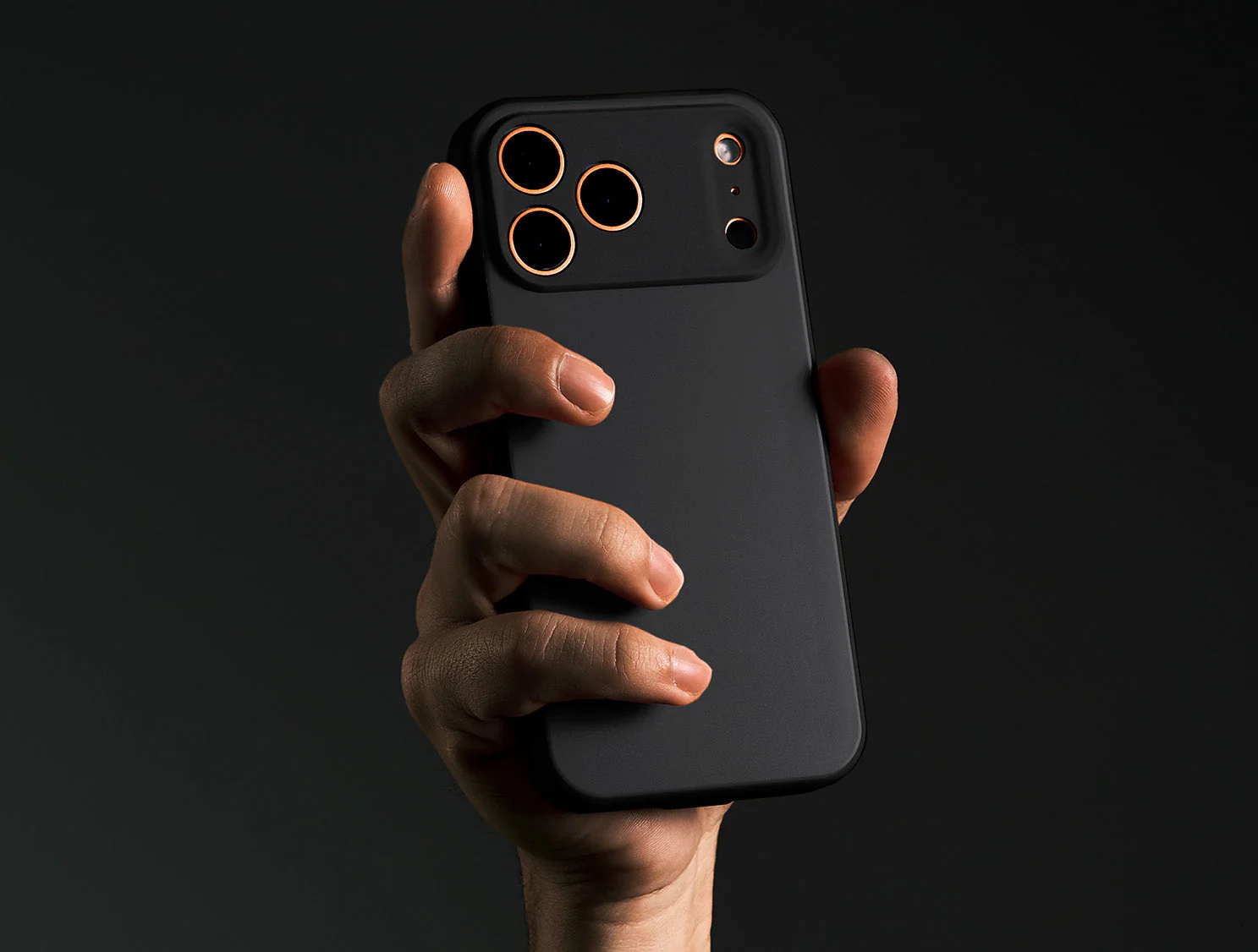 Caudabe Paragon PRECISE Case MagSafe iPhone 17 Pro 6.3 - Midnight Black - Image 6
