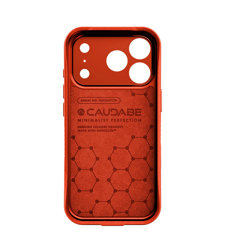 Caudabe Paragon PRECISE Case MagSafe iPhone 17 Pro 6.3 - Ember Orange - Image 3