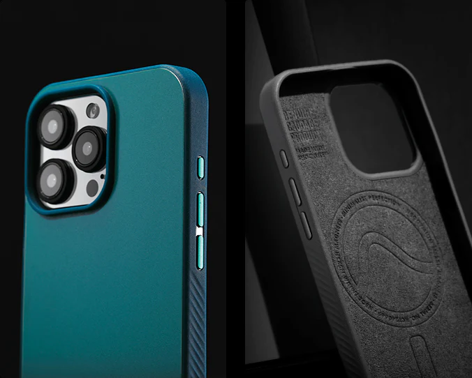 Caudabe Paragon Slim ShockLite Case & MagSafe iPhone 16 Pro 6.3 - Seaglass - Image 4
