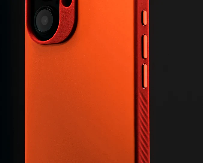 Caudabe Paragon Slim ShockLite Case & MagSafe iPhone 16 6.1 - Ember - Image 2
