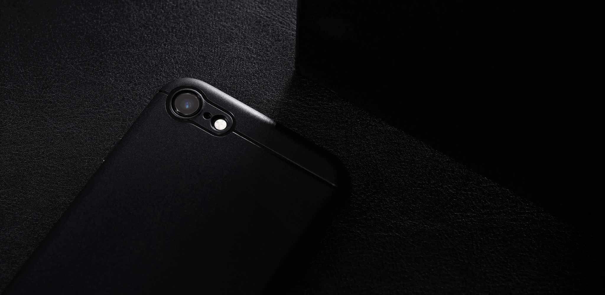 Caudabe Sheath Minimalist Case For iPhone SE 2020 2nd & 3rd Gen - Black - Image 3