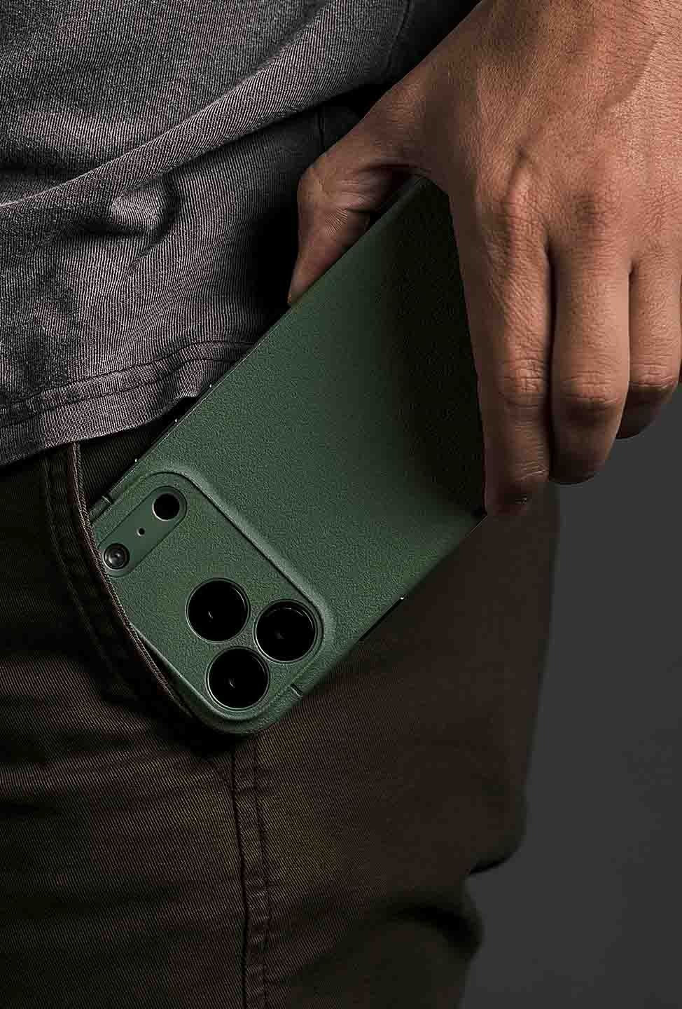 Caudabe Sheath Precise Protective Case MagSafe iPhone 17 Pro 6.3 - Eucalyptus Green - Image 6