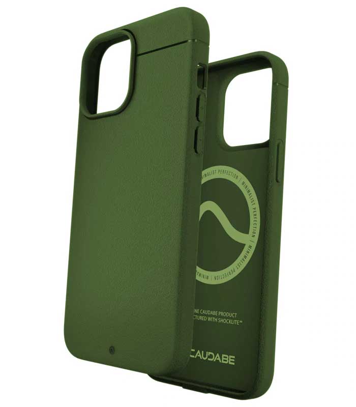 Caudabe Sheath Slim Protective Case with MagSafe iPhone 13 Standard 6.1 - Camo Green - Image 2