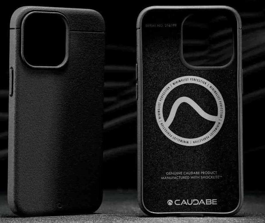 Caudabe Sheath Slim Protective Case with MagSafe iPhone 14 Pro 6.1 - Black - Image 3