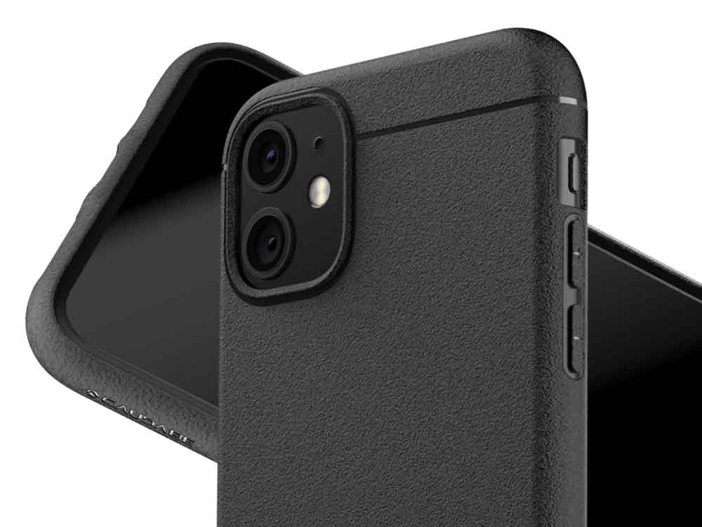 Caudabe Sheath Ultra Slim Minimalist Shock Absorbing Case For iPhone 11 - BLACK - Image 3