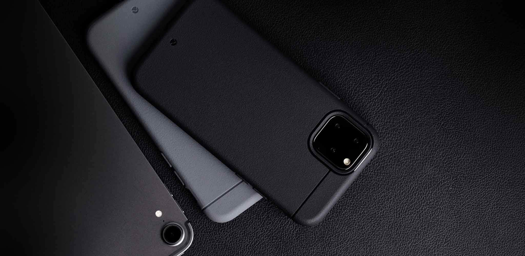 Caudabe Sheath Ultra Slim Minimalist Shock Absorbing Case For iPhone 11 Pro Max - BLACK - Image 2