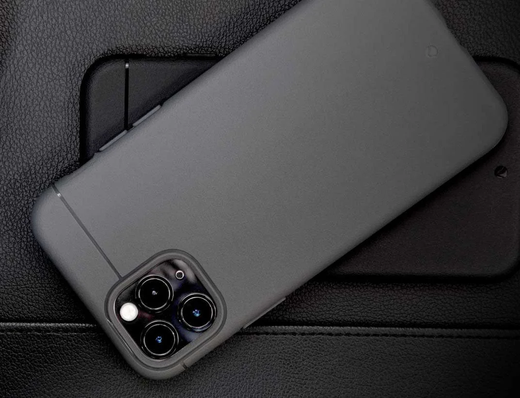 Caudabe Sheath Ultra Slim Minimalist Shock Absorbing Case For iPhone 11 Pro Max - Gray - Image 2