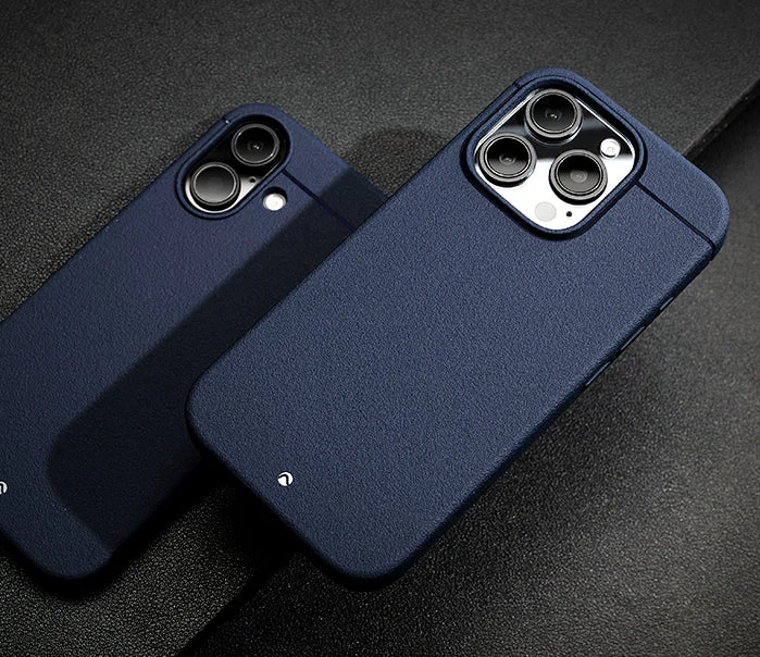 Caudabe Synthesis Slim Protective Case MagSafe iPhone 16 Pro 6.3 - Celestial Blue - Image 3