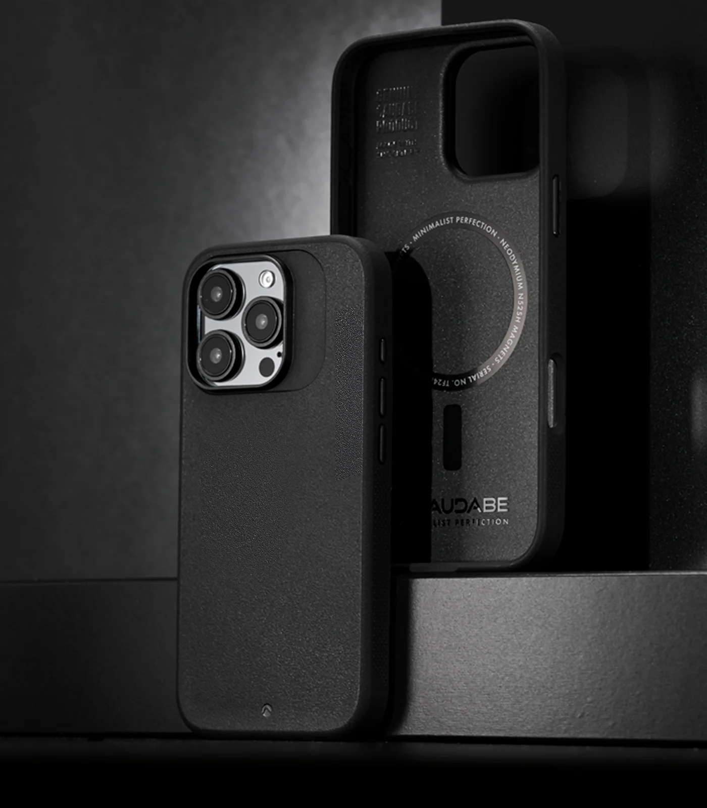 Caudabe Synthesis Slim Protective Case MagSafe iPhone 16 Pro 6.3 - Gray - Image 4