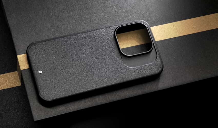 Caudabe Synthesis Slim Protective Case with MagSafe iPhone 15 Pro 6.1 - Black - Image 4
