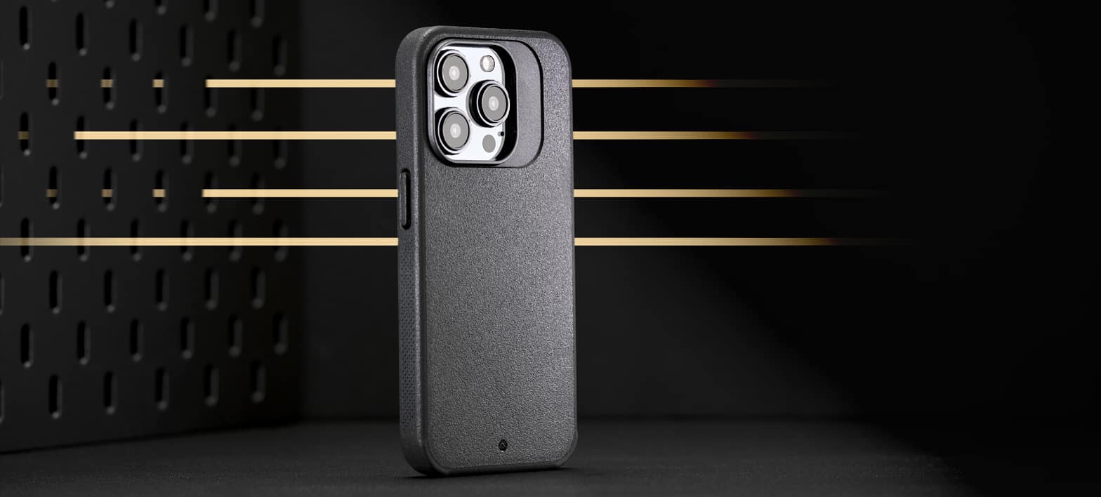 Caudabe Synthesis Slim Protective Case with MagSafe iPhone 15 Pro Max 6.7 - Black - Image 3