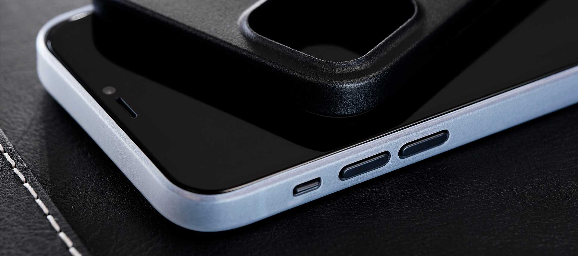 Caudabe The Veil Ultra Thin Case For iPhone iPhone 12 Pro Max - STEALTH BLACK - Image 2