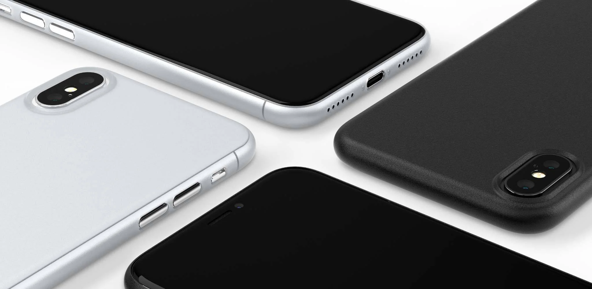 Caudabe The Veil XT Ultra Thin Minimalist Case For iPhone X & XS - RED (BONUS Screen Protector!!) - Image 2