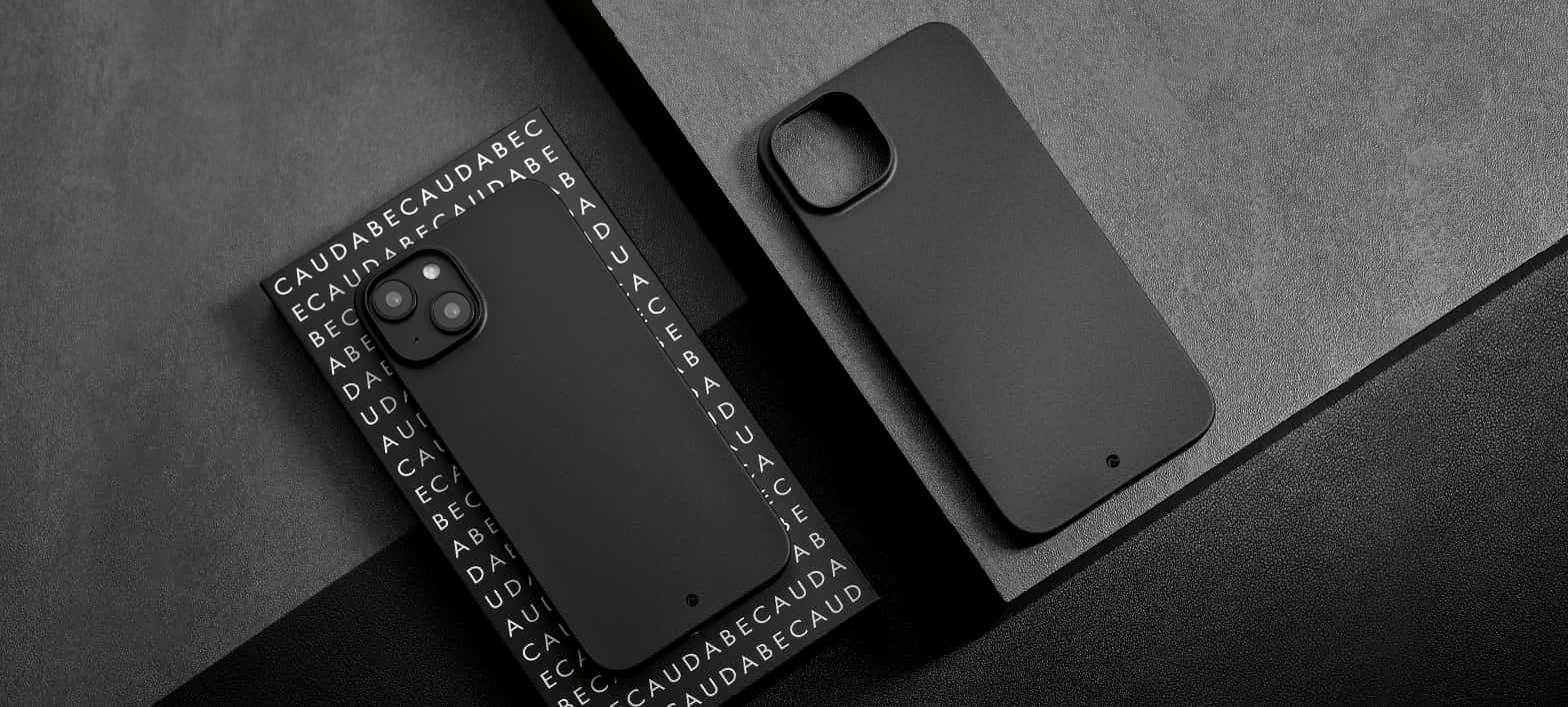 Caudabe The Veil Ultra Thin Case For iPhone 14 Standard 6.1 - STEALTH BLACK - Image 7