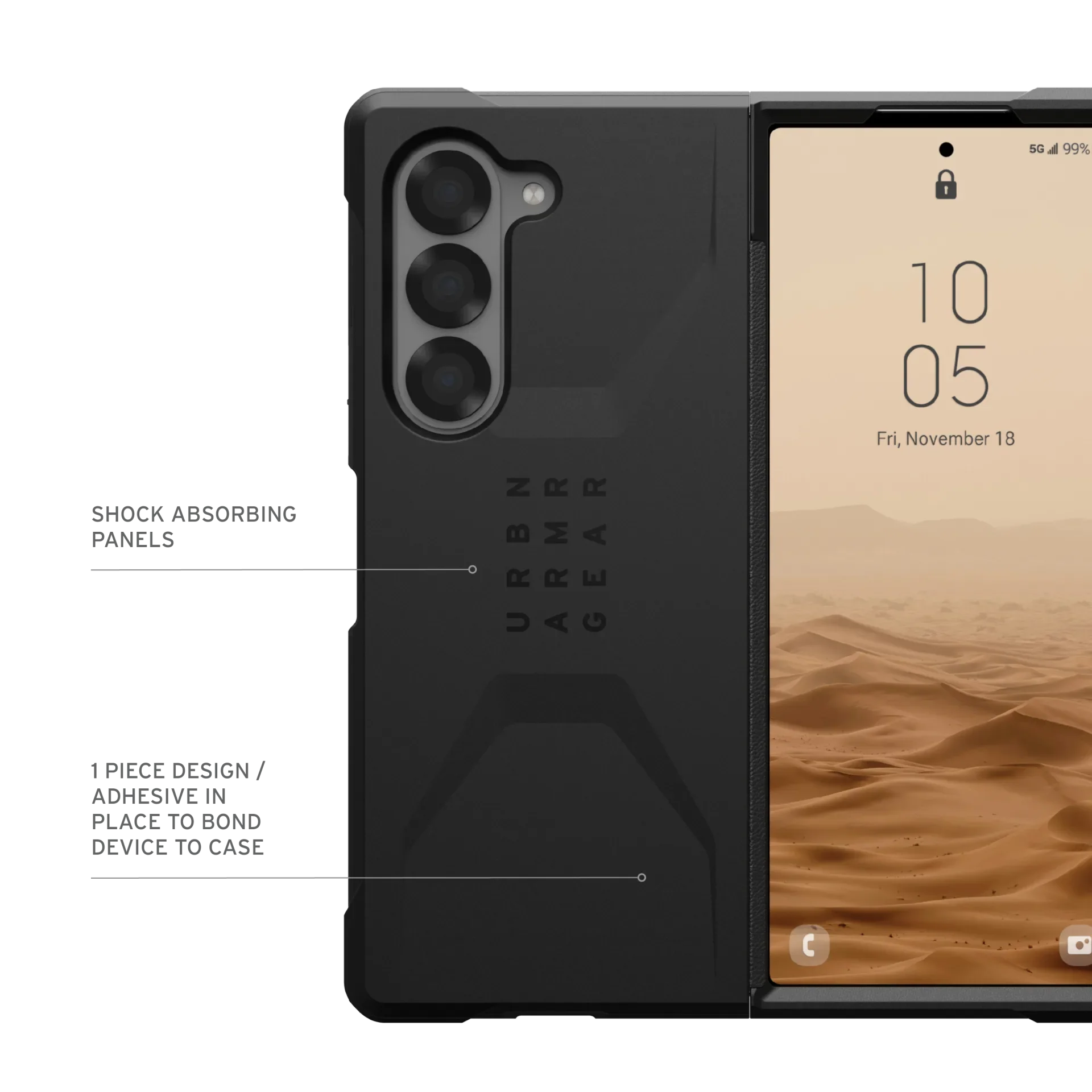 Civilian Series Galaxy Z Fold6 (2024) Case-Black - Image 11