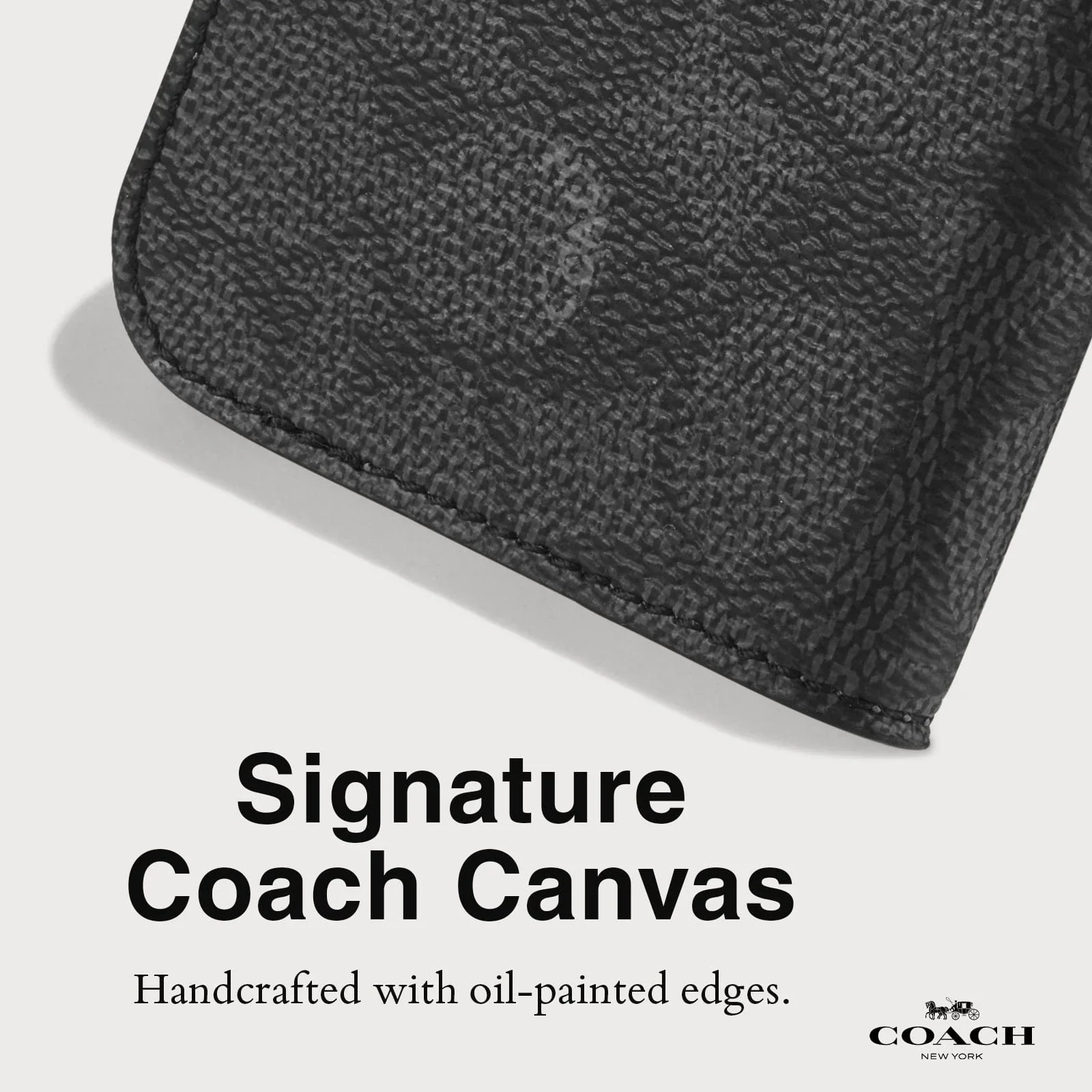 Coach Folio Case Signature Charcoal for iPhone 16 Standard Signature Charcoal - Image 4
