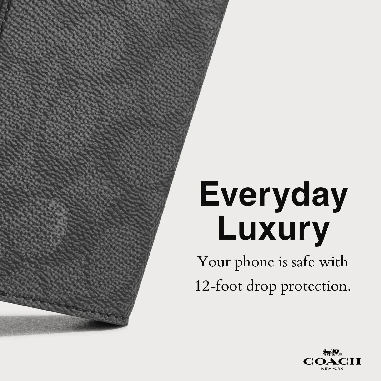 Coach Folio Case Signature Charcoal for iPhone 16 Standard Signature Charcoal - Image 5