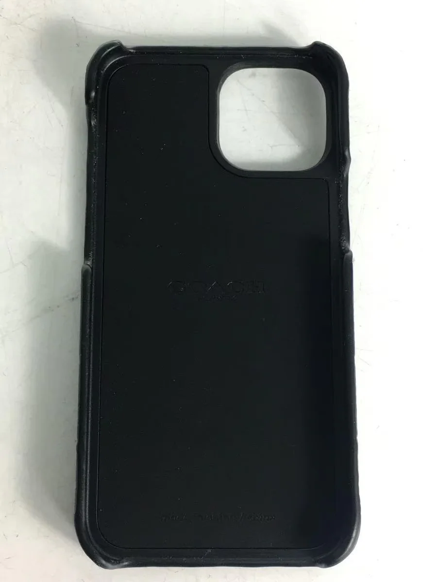 Coach Protective Leather Case iPhone 13 Mini Black - Image 3