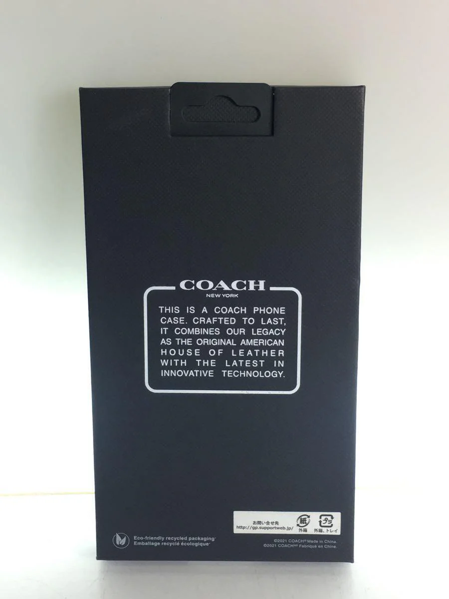 Coach Protective Leather Case iPhone 13 Mini Black - Image 4