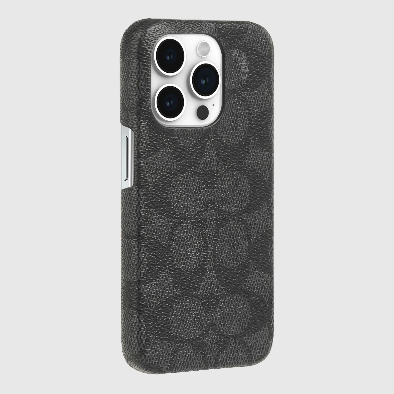 Coach Slim Case Signature for iPhone 15 Pro Charcoal - Image 2