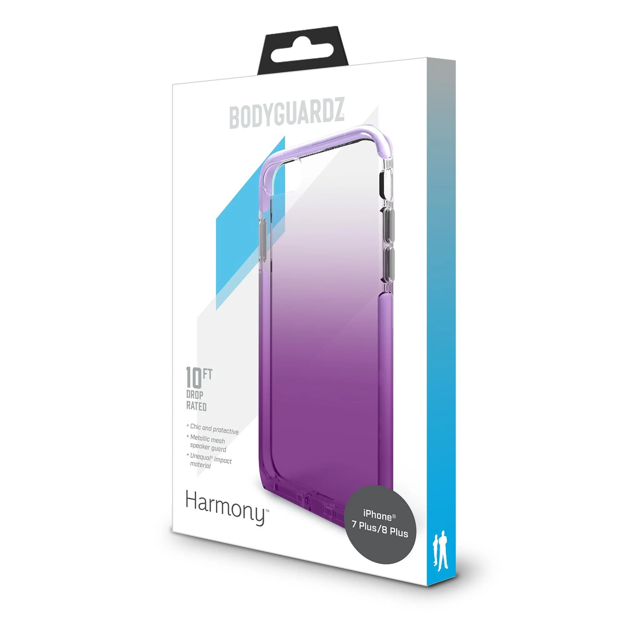 BodyGuardz Harmony x Unequal Technology Stylish Protective Case For iPhone 8 Plus / 7 Plus - Amethyst - Image 3