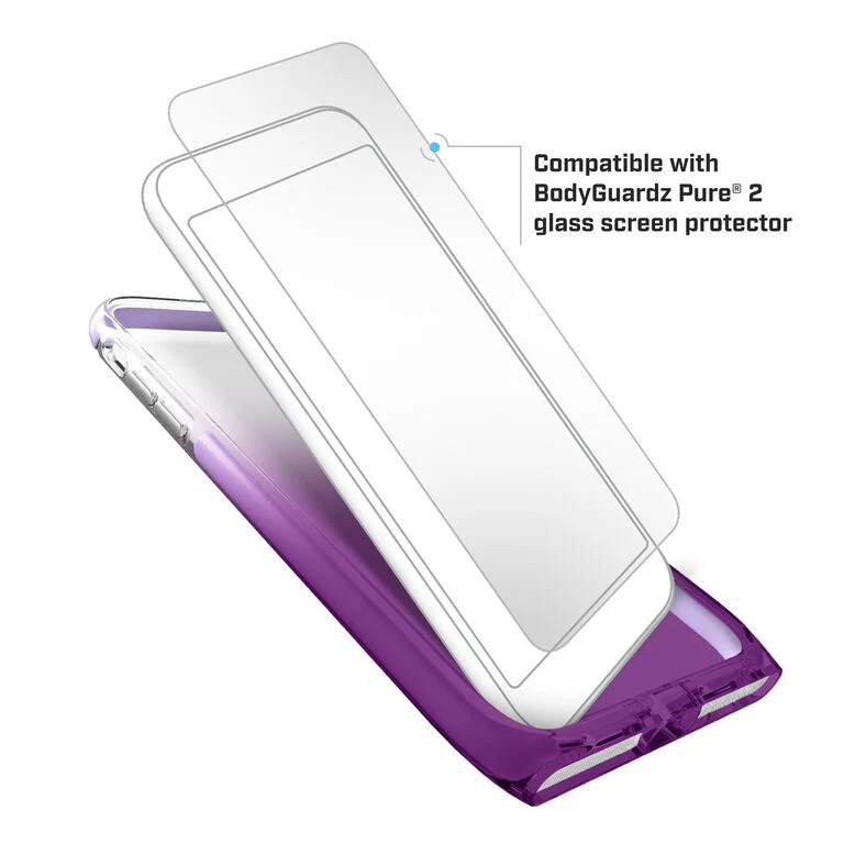 BodyGuardz Harmony x Unequal Technology Stylish Protective Case For iPhone 8 Plus / 7 Plus - Amethyst - Image 4