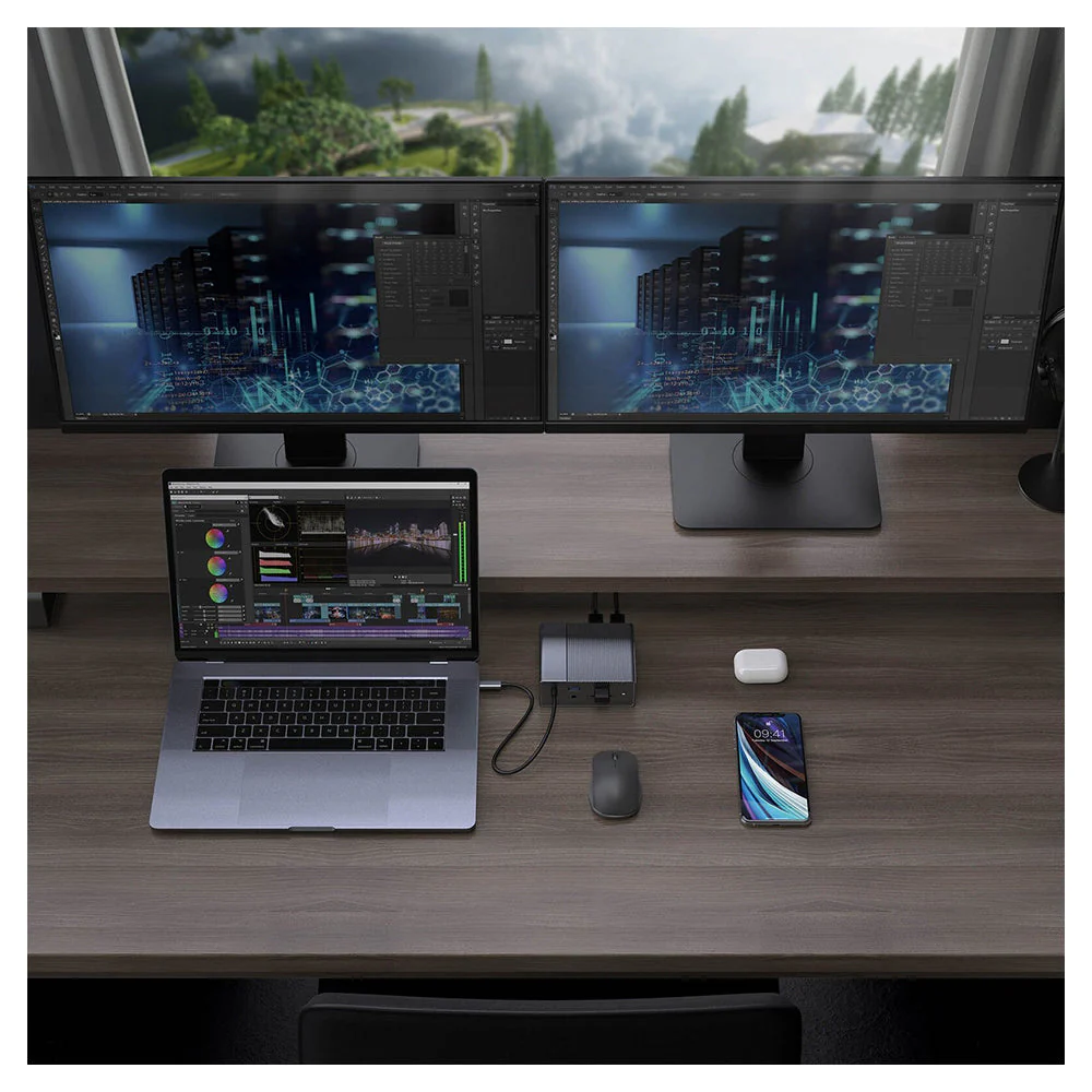 HyperDrive GEN2 16-Port Thunderbolt 3 Docking Station - Silver - Image 8